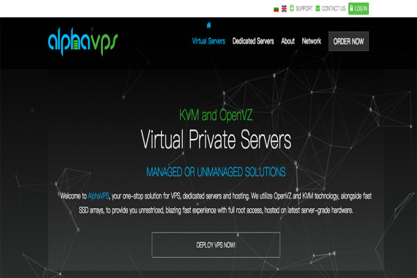#优惠# AlphaVPS - €15/年 OpenVZ 4核 1G 15G 1T 1Gbps 五机房