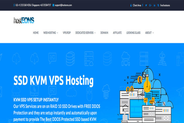 #折扣# HostEons - $2.40/mo KVM 1核 512M 5G 无限流量 100Mbps 洛杉矶