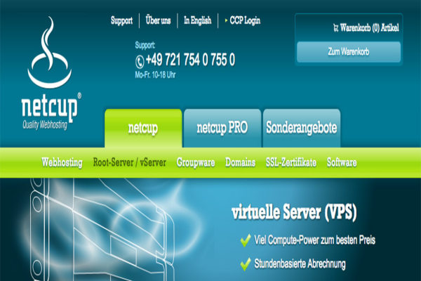 #优惠# NetCup - €2.69/mo KVM 1核 2G 20G 40T 1Gbps 德国