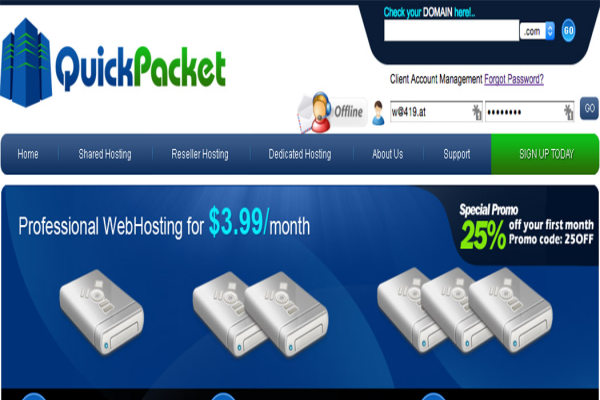 #五折# QuickPacket - $35/mo Dual2.26 24G 1T 20T 1Gbps 亚特兰大