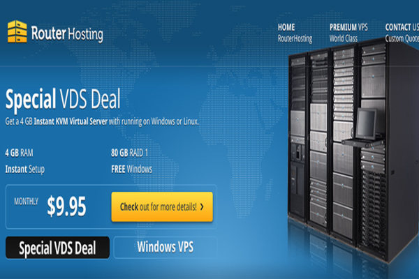 #优惠# RouterHosting - $4.95/mo KVM 1核 512M 30G 1T 1Gbps 洛杉矶