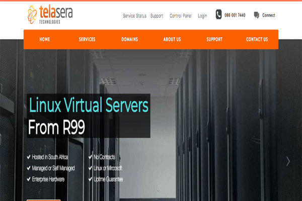 #折扣# Telasera - $4.8/mo KVM 1核 1G 100G 100G 100Mbps 南非